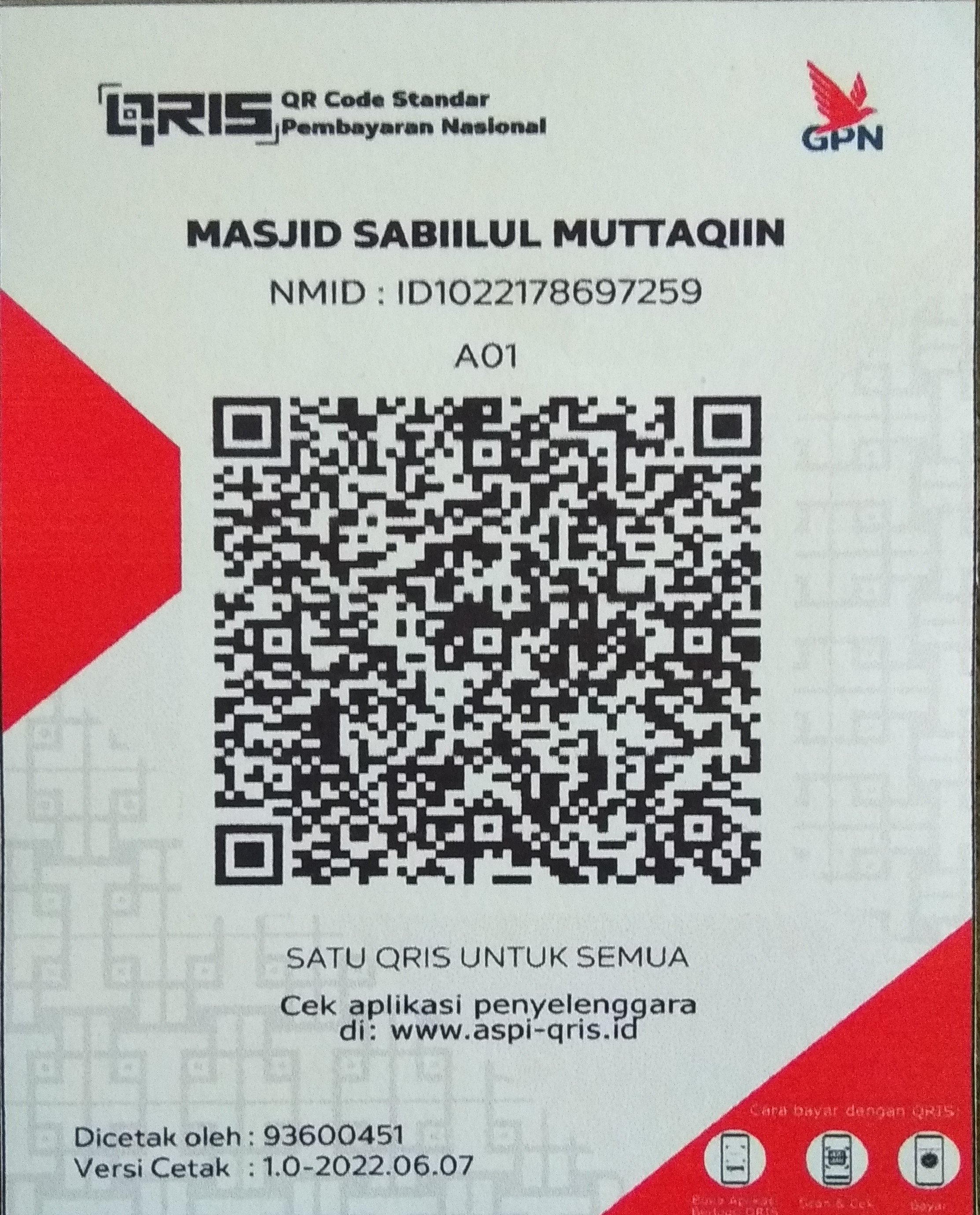 Buka Rekening BSI a/n MASJID