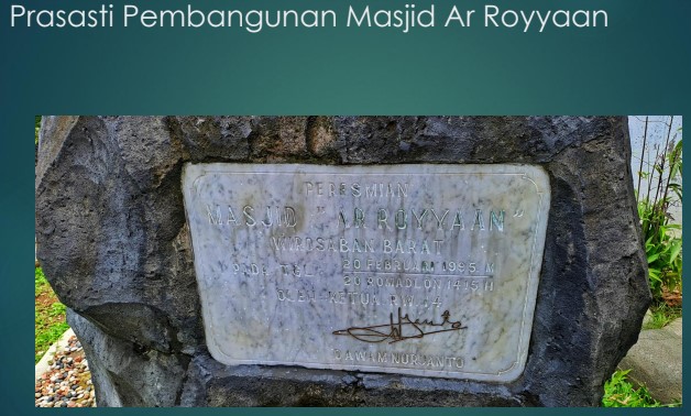 Sejarah Pembangunan  Masjid Ar Royyaan