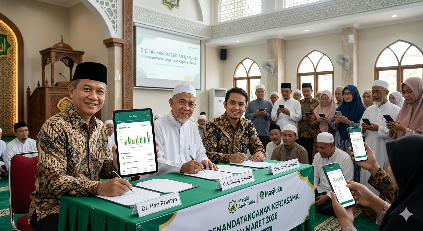 Masjid An-Nasuha Resmi Go-Digital, Gandeng Aplikasi 